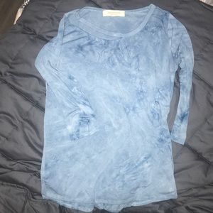 Blue blouse cotton shirt